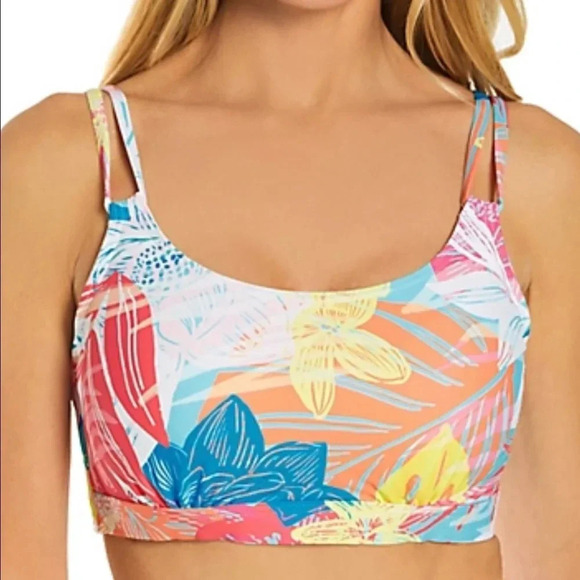 Sunsets Hot Tropics Taylor Bralette Swim Top and Bottom - Picture 4 of 12